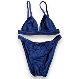 Vintage deadstock navy bikini set